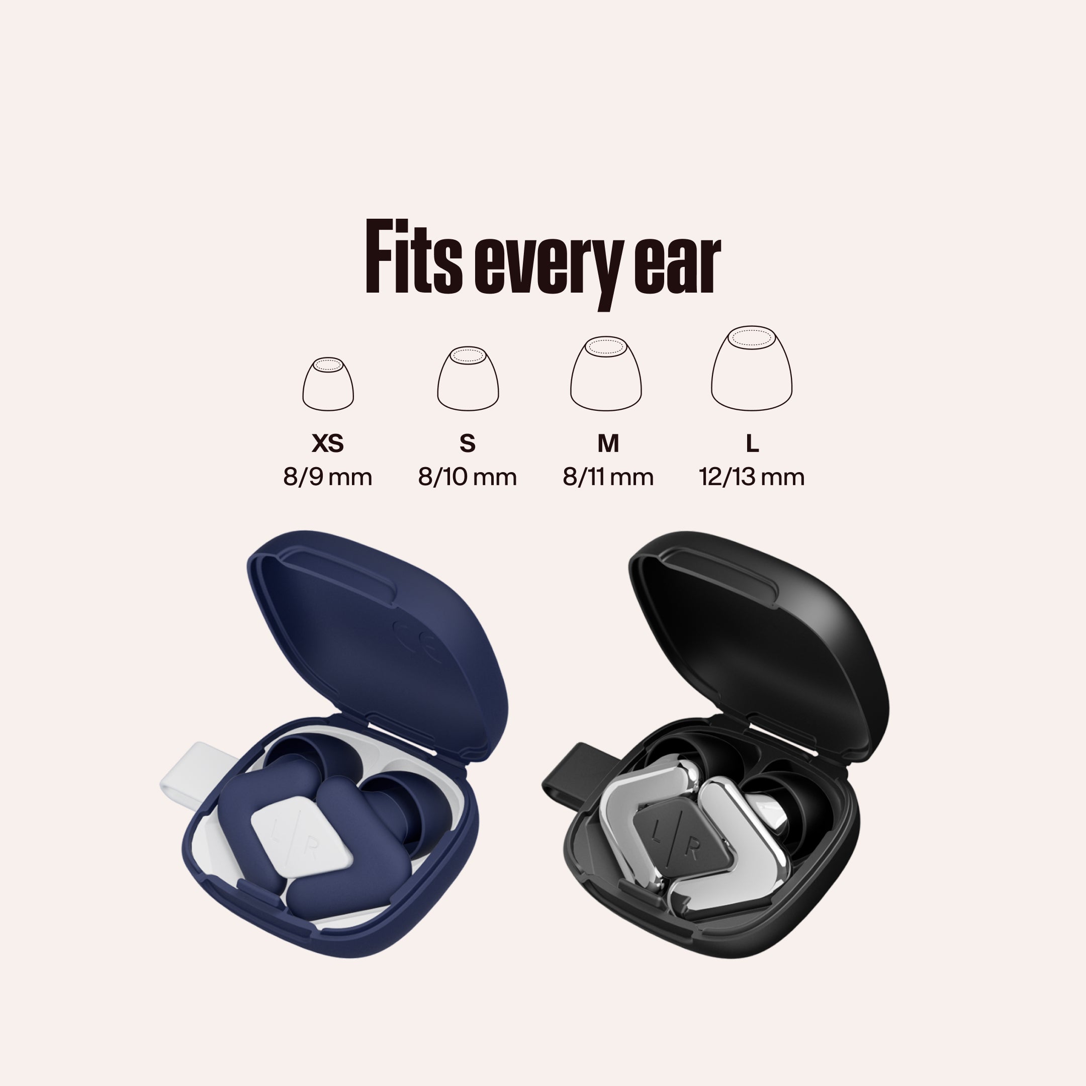 Alpine Silence and Alpine Tune earplugs in open cases, with the text &