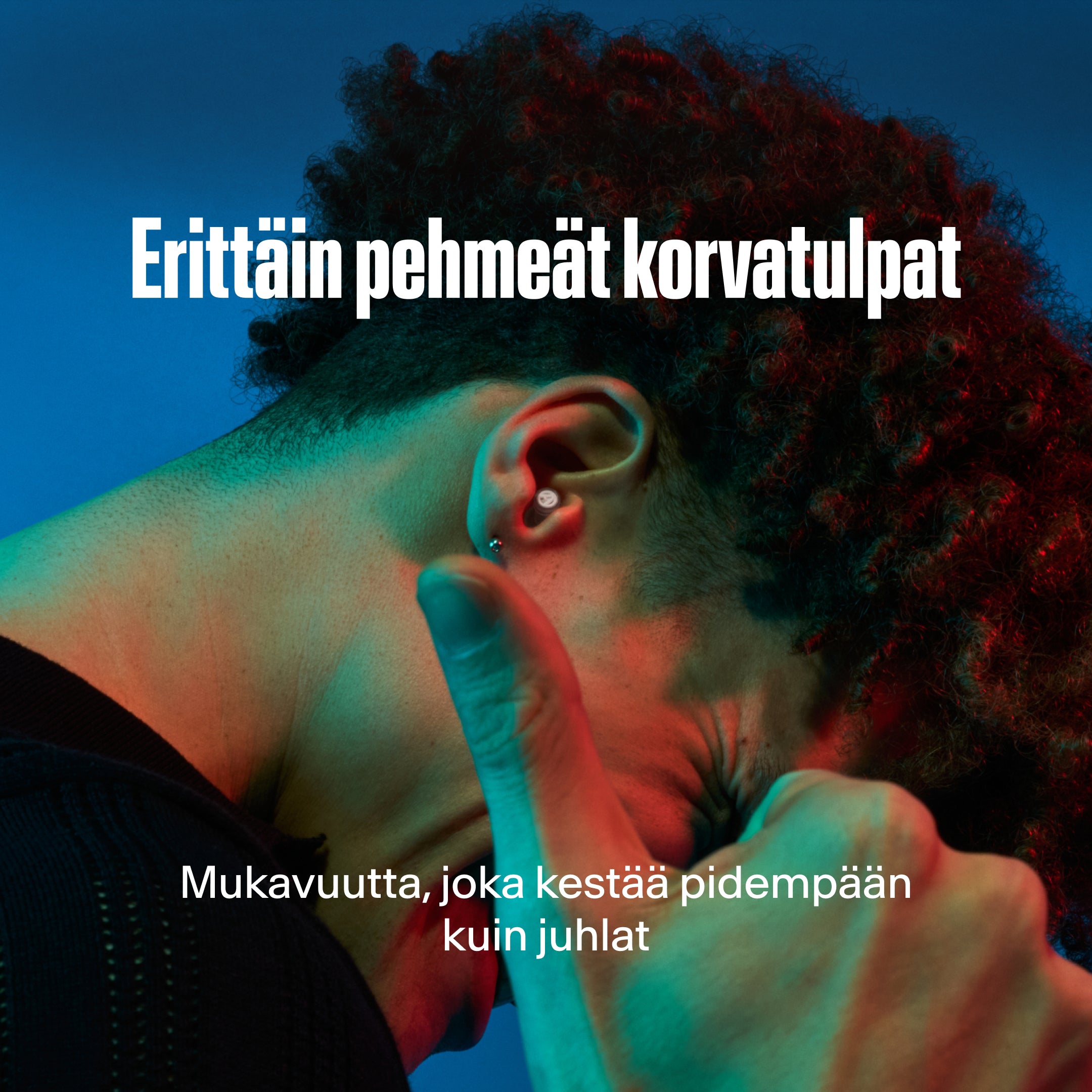 Alpine PartyPlug Pro, ultra soft earplugs. Lähes näkymätön mukavuus, joka kestää juhlia pidempään