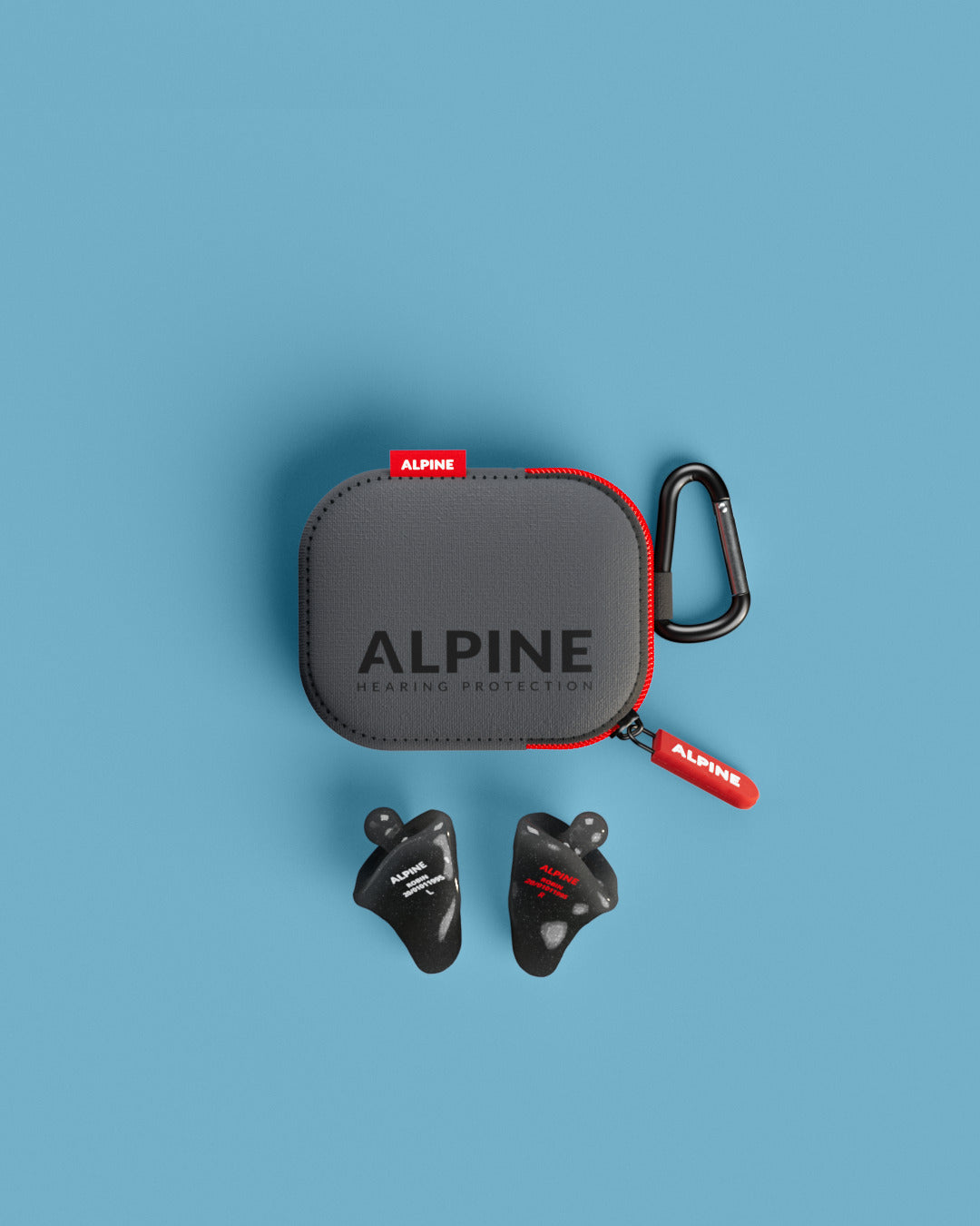 alpine flyfit custom 4d vliegtuig oordoppen op maat overzicht inclusief accessoires zwart