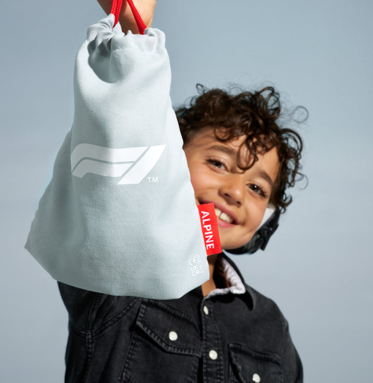 alpine formula 1 racing pro casque anti-bruit pour enfants confort detail