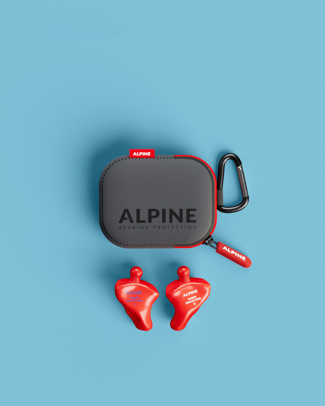 alpine motosafe custom 4d 1 stuk motor oordoppen op maat overzicht inclusief accessoires rood #color_rood