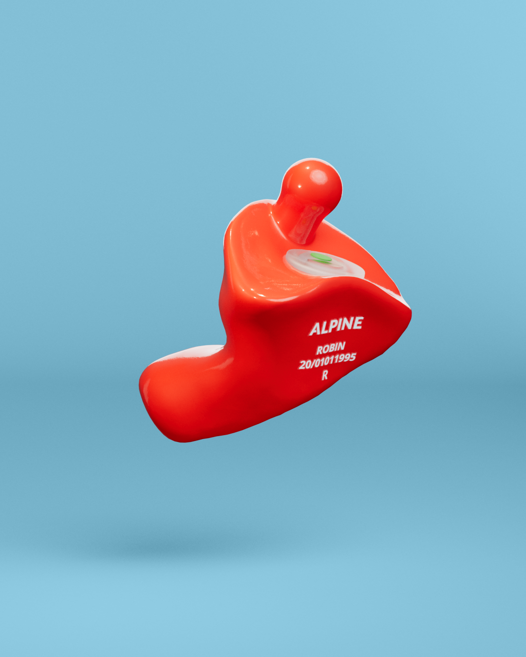 alpine motosafe op maat oordoppen  rood 