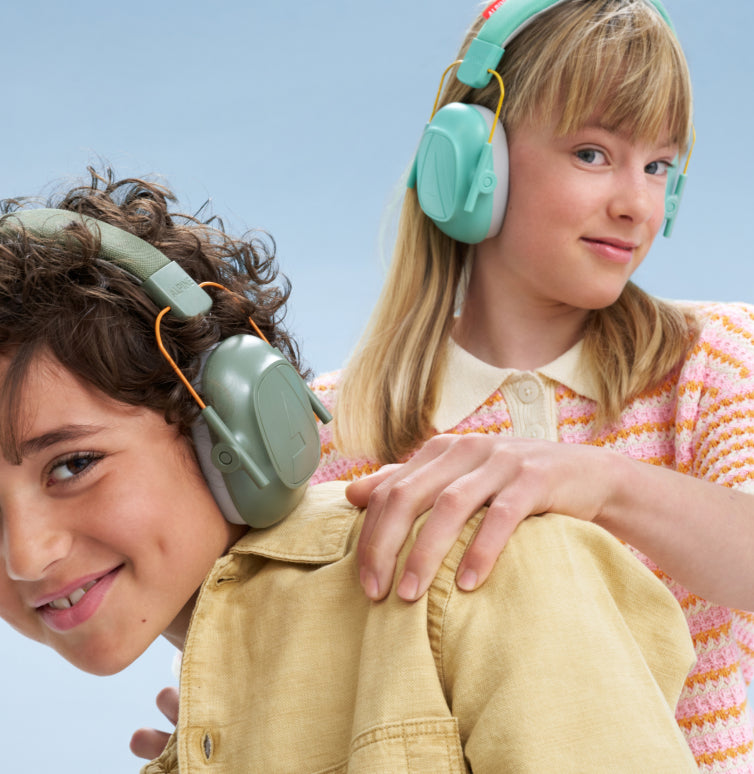 détail des casques antibruit Alpine Muffy pour enfants réutilisables