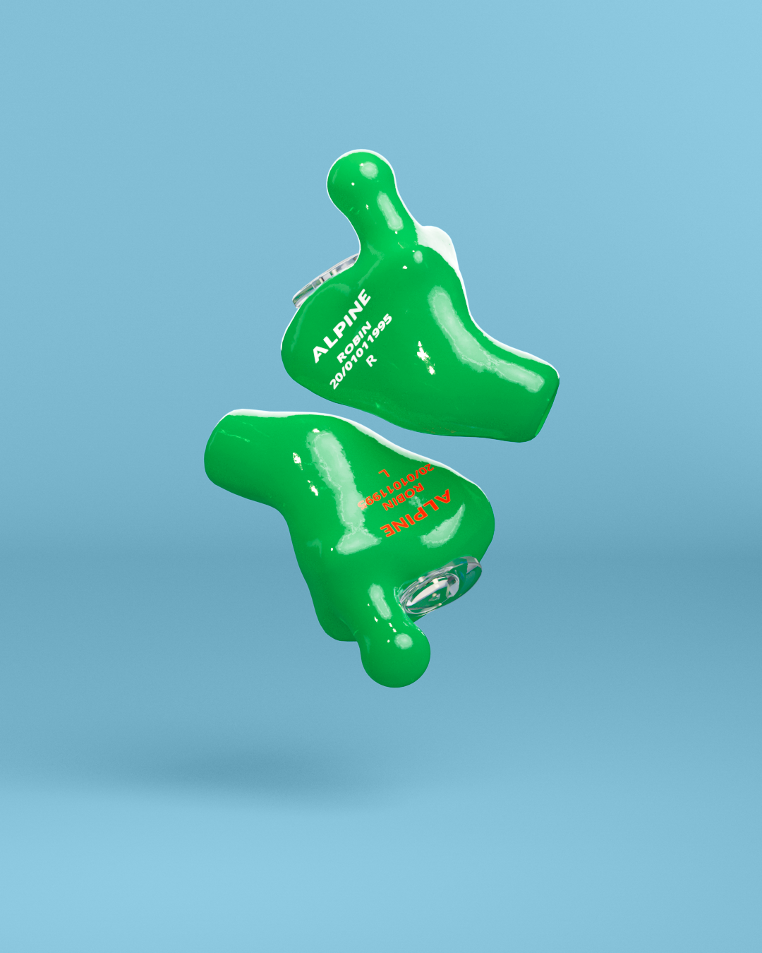alpine musicsafe custom 4d oordoppen groen 