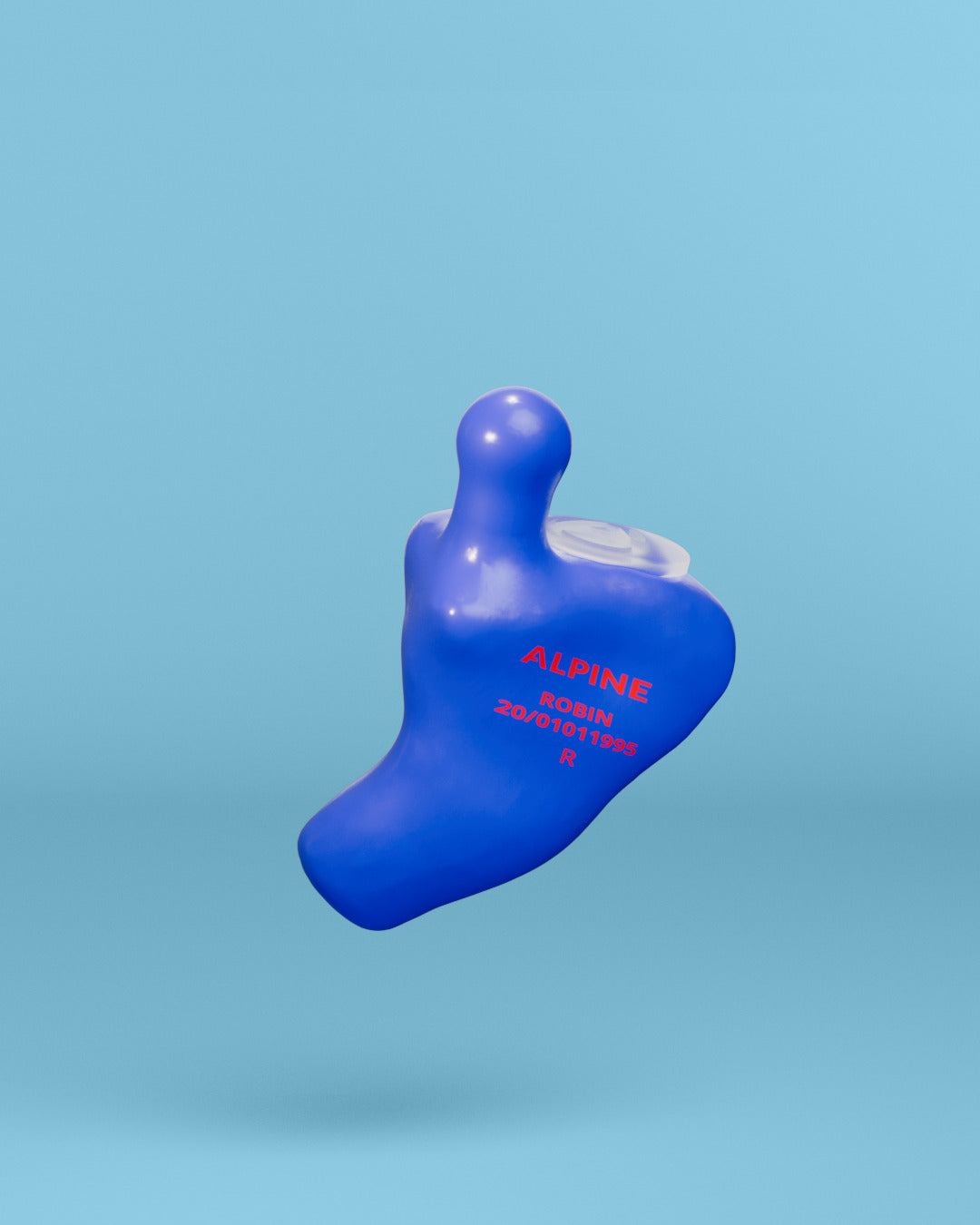 Alpine musicsafe op maat oordoppen  blauw 