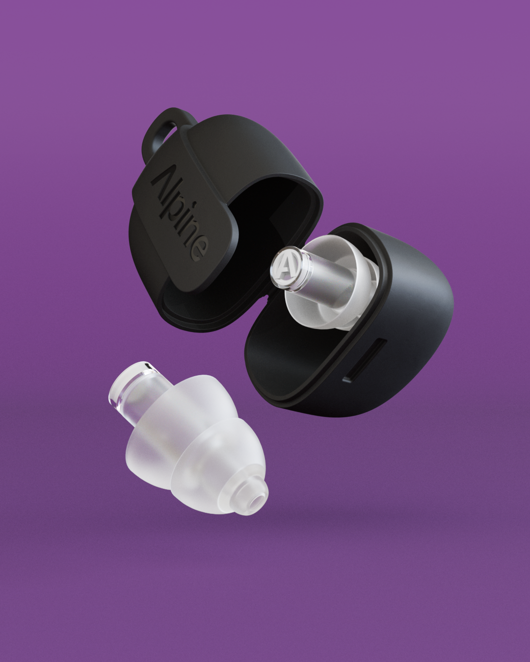 alpine partyplug pro festival earplugs overview including casetransparant