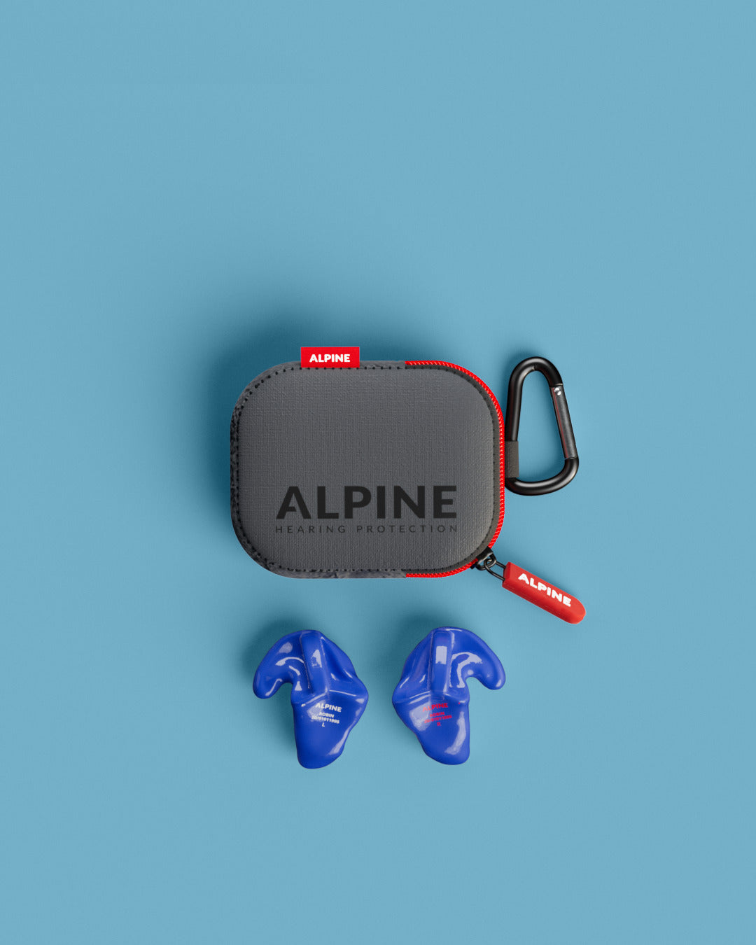 alpine swimsafe custom 4d 1 stuk zwemoordoppen op maat overzicht inclusief accessoires blauw #color_neon-blauw