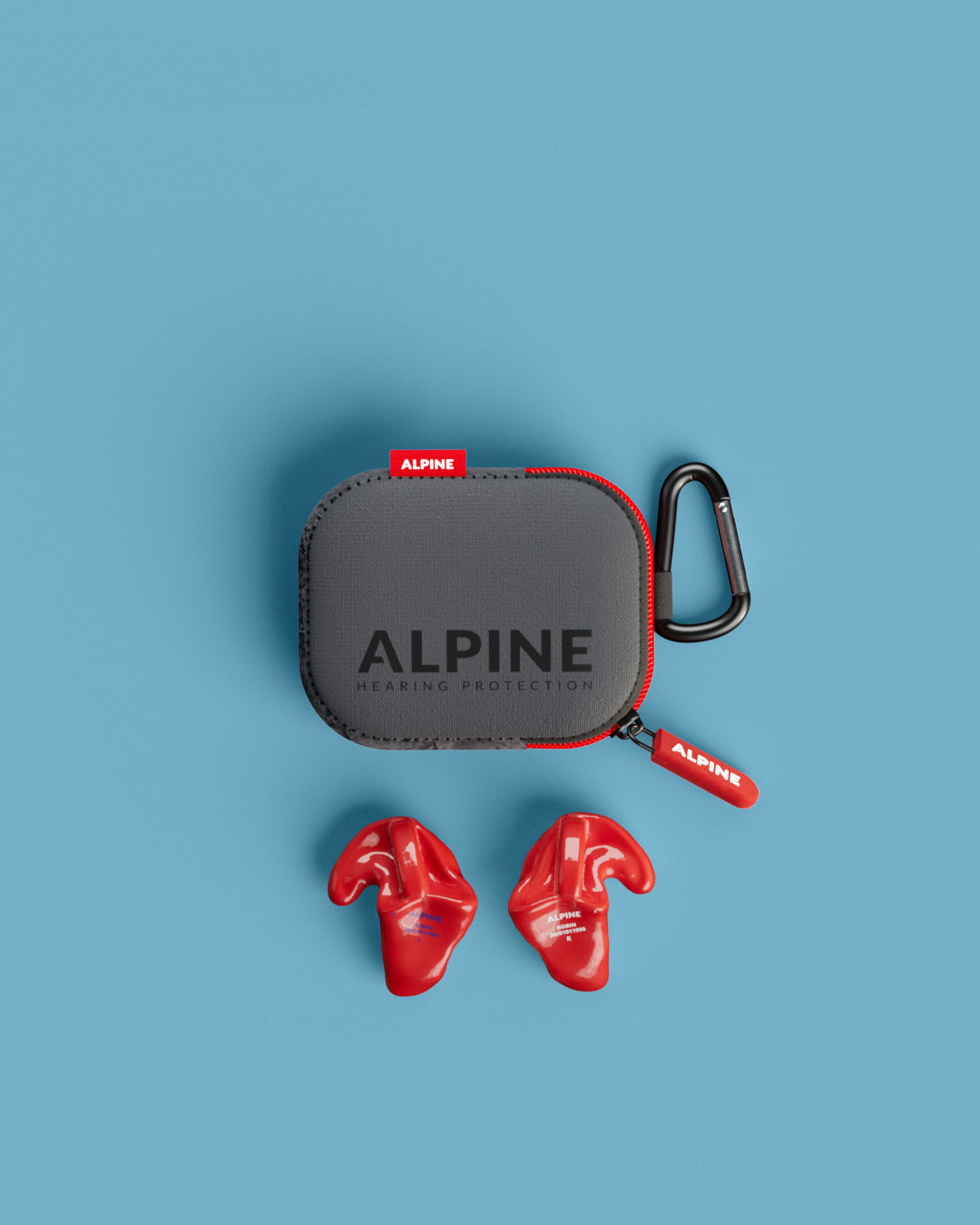 alpine swimsafe custom 4d 1 stuk zwemoordoppen op maat overzicht inclusief accessoires rood #color_neon-rood