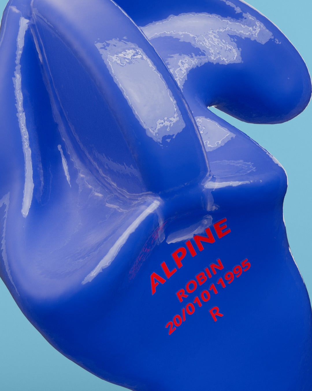 alpine swimsafe custom oordoppen productdetail  neon blauw 